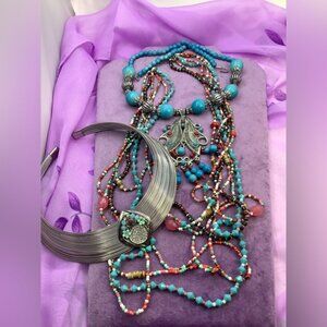 Southwestern Necklaces lot of 3